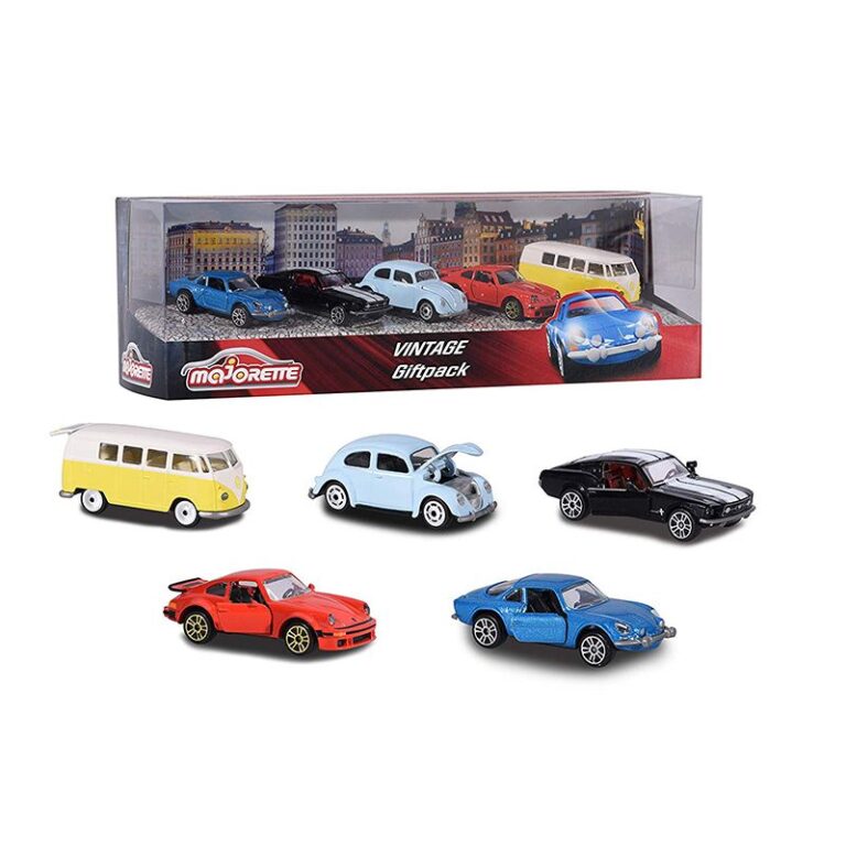 Majorette Vintage Classic Cars 5 Pack